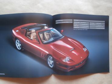 Ferrari Range Information 2006 F430 +Spider,612 Scaglietti,Superamerica Englischer Katalog Linkslenker