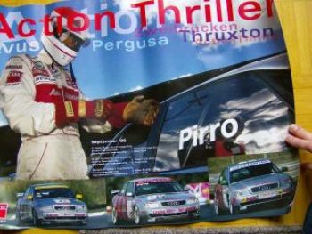 Audi A4 Pirro Zweibrücken Pergusa Poster 1996 Rarität