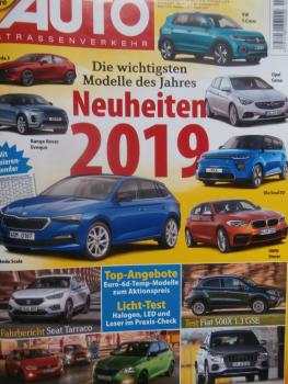 Auto Strassenverkehr 1+2/2019Fabia 1.0TSI vs. Polo vs. Mazda2 G115,Outlander PHEV,Fiat 500X 1.3GSE Cross,