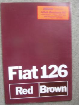 Fiat 126 Red & Brown Katalog September 1980