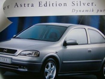 Opel Astra Silver Edition Poster NEU