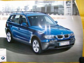 BMW X3 E83 Poster Original Überformat NEU