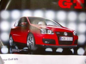 VW Golf5 GTI Poster 1K1 NEU