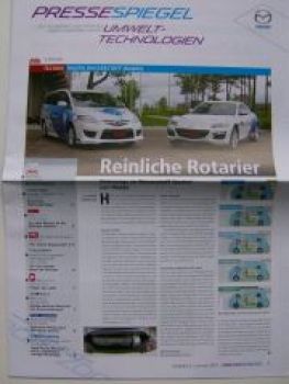 Mazda Wasserstoff-Wankel Pressespiegel Januar 2010