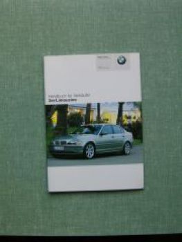 BMW Handbuch für Verkäufer 3er Limousine E46 2003 +Edition