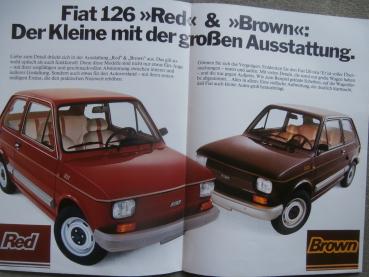 Fiat 126 Red & Brown Katalog September 1980