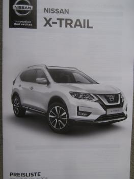 Nissan X-Trail (T32) 120kw 96kw 130kw Preisliste 1.Januar 2018