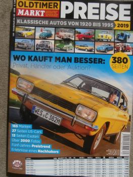 Olditmer Markt Preise Sonderheft 2019 165 Marken Abarth AWZ BMW Checker Delaye De Lorean Matra Maserati ZIL