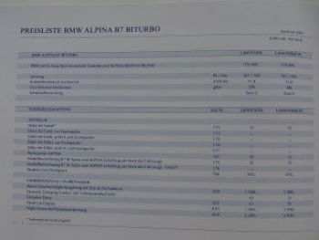 Alpina B7 Biturbo F01 F02 Limousine Langversion Februar 2009