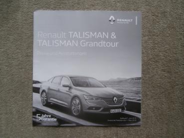 Renault Talisman & Grandtour Preisliste 1.6.2019 +Initiale paris +Business Edition TCe160 225 EDC, Blue dCi 120 150 160 200