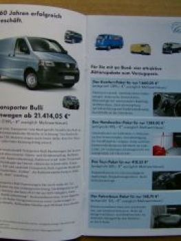 VW Jubiläums Transporter T5 T4 T3 T2 T1 Flyer 9/2007
