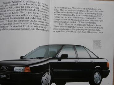 Audi 80 Typ 89 +quattro +Farben/Polster Juli 1989