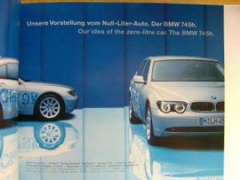 BMW Clean Energy 2001 Flyer Wasserstoff E38 E65 Mini