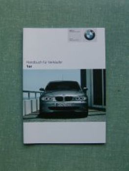BMW Handbuch für Verkäufer 1er E87 2006 116i-130i+118d+120d