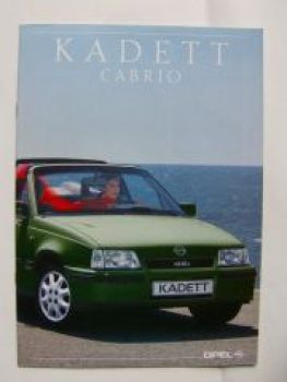 Opel Kadett E Cabrio Prospekt Juli 1990