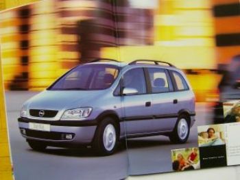 Opel Zafira A Prospekt +Preisliste Juni 1999
