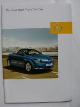 Opel Tigra TwinTop Prospekt Dezember 2004 +Zubehör