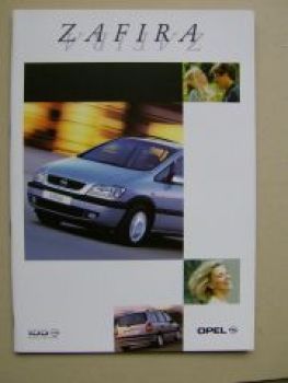 Opel Zafira A Prospekt Februar 1999 NEU