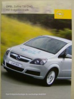 Opel Zafira 1.6CNG mit Erdgasantrieb Februar 2006 NEU