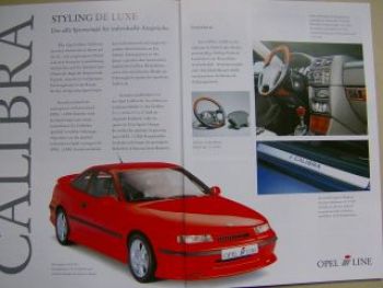 Opel Calibra iLine Styling Prospekt Juli 1997 NEU