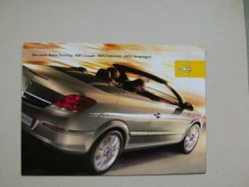 Opel Astra TwinTop Coupé Cabriolet Prospekt September 2005