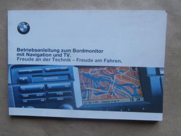 BMW Anleitung Bordmonitor mit Navigation und TV Mai 1999