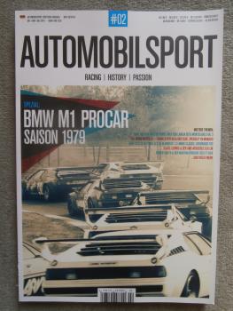 Automobilsport Nr.2 2/2014 BMW M1 Procar Saison 1979 E26,Martini Porsche 935/77-004,Maserati 250F Piccolo