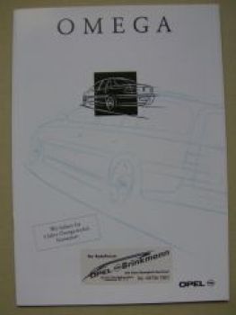 Opel Omega B+ Zubehör Prospekt August 1997 NEU