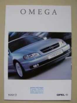 Opel Omega B Facelift August 1999 Prospekt NEU