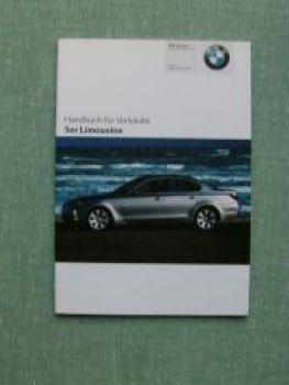 BMW Handbuch für Verkäufer 5er Limousine E60 2004 +Individual