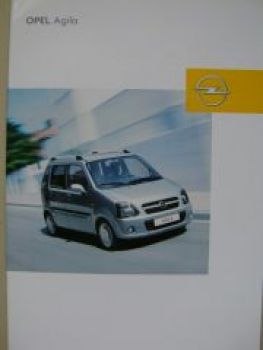 Opel Agila Prospekt Juli 2004 NEU