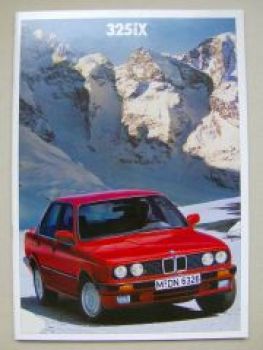 BMW 325iX Prospekt E30 März 1988