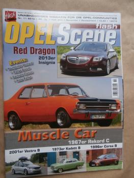Opel Scene flash 11/2016 Insignia A,73er Kadett B, 96iger Corsa B,Vectra B,Astra G,Calibra Cliff Turbo Sonderedition,