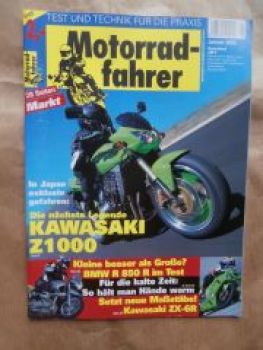 Motorradfahrer 1/2003 Kawasaki Z1000, KTM EXC 450 vs. Yamaha WR450F, Kawa ZX-6R und ZX-6RR