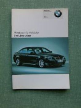 BMW Handbuch für Verkäufer 5er Limousine E60 +M5 +Individual 200