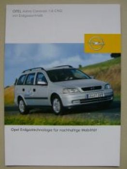 Opel Astra Caravan 1.6 CNG mit Erdgasantrieb August 2002