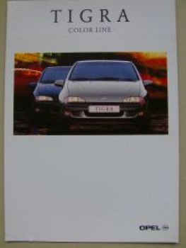 Opel Tigra Color Line Prospekt Februar 1998 NEU