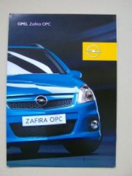 Opel Zafira OPC Prospekt März 2005  +Preisliste