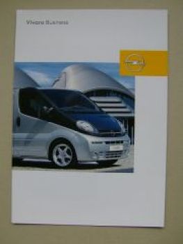 Opel Vivaro Business Prospekt August 2003 NEU