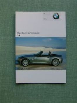 BMW Handbuch für Verkäufer Z4 E85 Roadster +Individual 2005