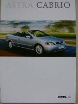 Opel Astra Cabrio Prospekt März 2001 NEU