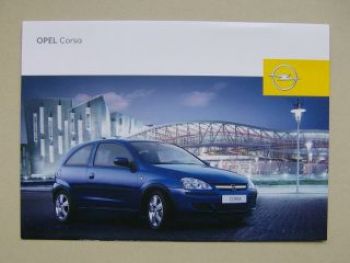 Opel Corsa C Prospektblatt Januar 2004 +Enjoy