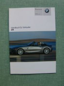 BMW Handbuch für Verkäufer Z4 Roadster E85  2.5i 3.0i 2002 +Z3
