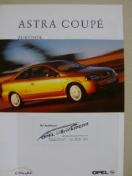 Opel Astra Coupè Zubehör Prospekt Januar 2000