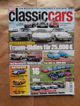 Auto Zeitung classic cars 9/2016 Citroen DS vs. Porsche 928 vs. VW 1303 Cabrio, RR Silver Shadow, NSU Prinz 1000 TT