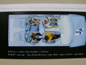 Opel Zafira A Prospekt Dänemark November 1998