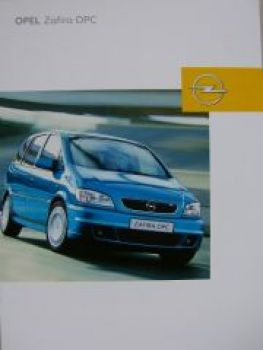 Opel Zafira OPC Prospekt August 2003 NEU