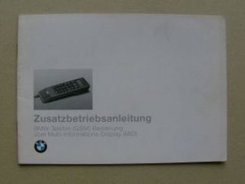 BMW Telefon (GSM) MID Zusatzanleitung März 1994