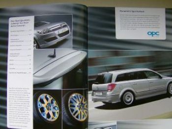 Opel Astra Caravan Zubehör Prospekt August 2004