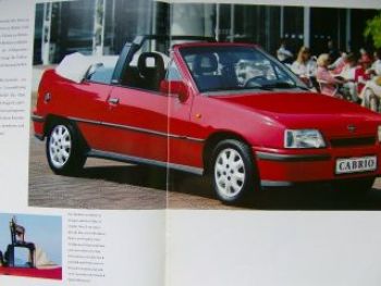 Opel Kadett E Cabrio Edition Prospekt August 1991
